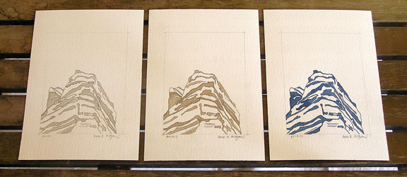 Rocky Mountain Watercolor Series