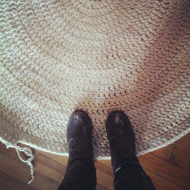 Crochet rug progress #crochet  #summitridge
