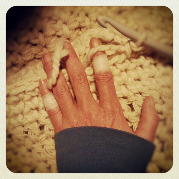 More tape #wool #crochet #rug