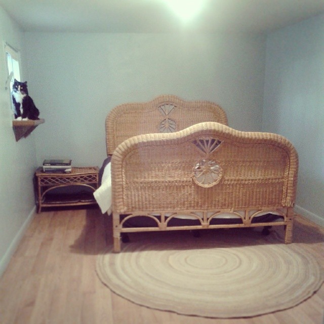 New bedroom #decor #ralphlauren #wicker #cowboyblue #crochet