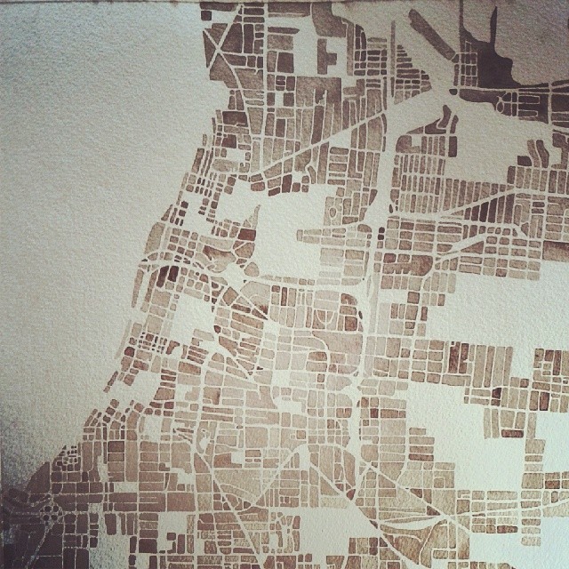 Ready for parks #Memphis #sepia #watercolor #map #Tennessee #summitridge