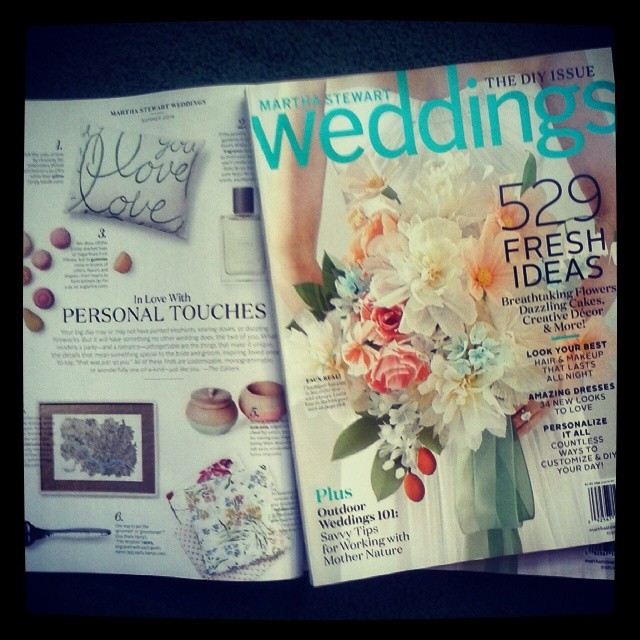 Summit Ridge Studio featured in Martha Stewart Weddings Summer 2014 #marthastewart #wedding #map