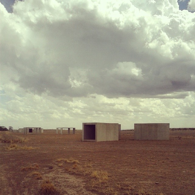 Concrete sculpture #marfa