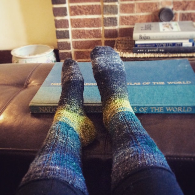 Hand knit socks #Noro #socks #knit