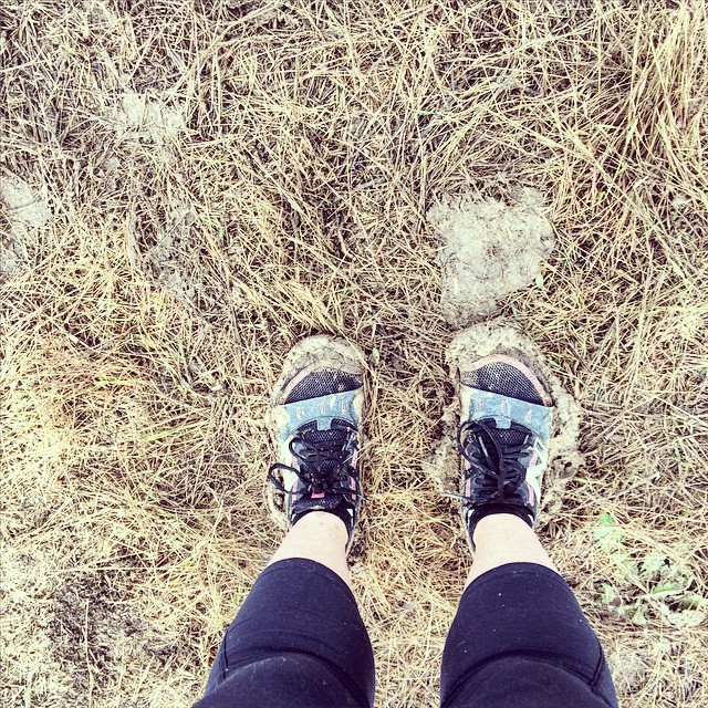 After a very slow muddy 5k run #newbalance #WildAnimalSanctuary #5k #denver