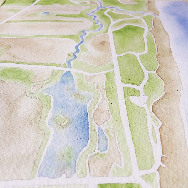 Final layers #grafton #wi #lionsdengorge #nature #watercolor #map