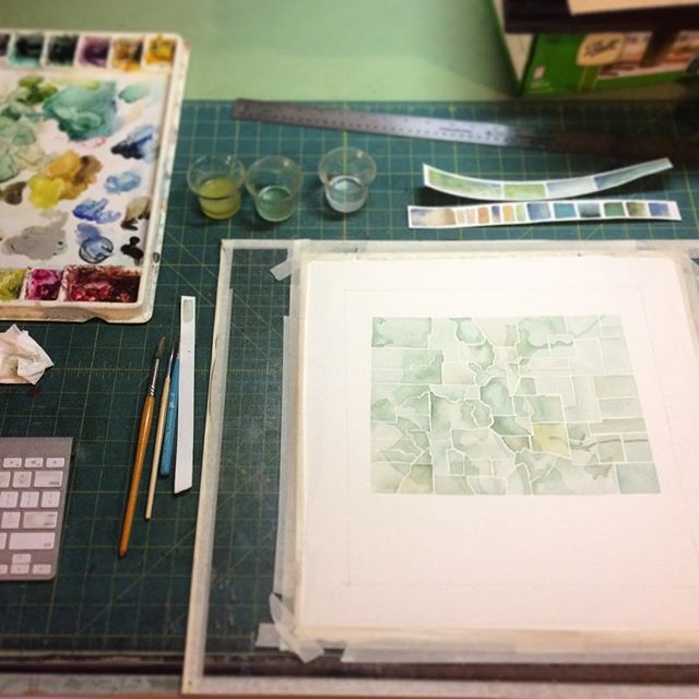 On the boards #colorado #watercolormap