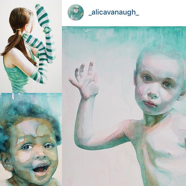 This watercolor artist is so inspiring to me. I love all her works. Make sure to Follow @_alicavanaugh_ #watercolor #artist