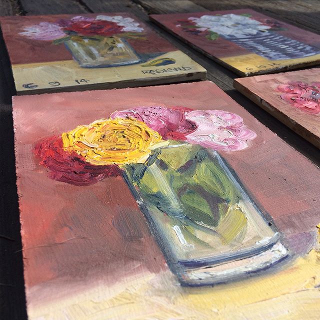 Bob Ragland BOGO sale look at these amazing florals contact via Facebook Bob Ragland #artistswhothrive #denver #instaart #BOGO #nonstarvingartist #florals #painting